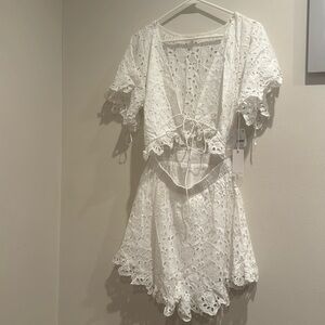 NWT Winston white white romper eyelet medium‎ free people